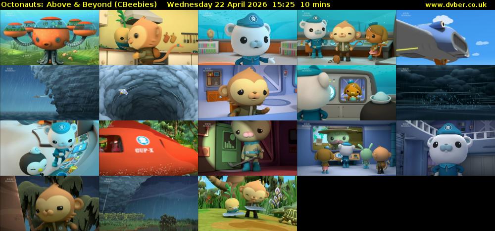 Octonauts: Above & Beyond (CBeebies) Wednesday 22 April 2026 15:25 - 15:35