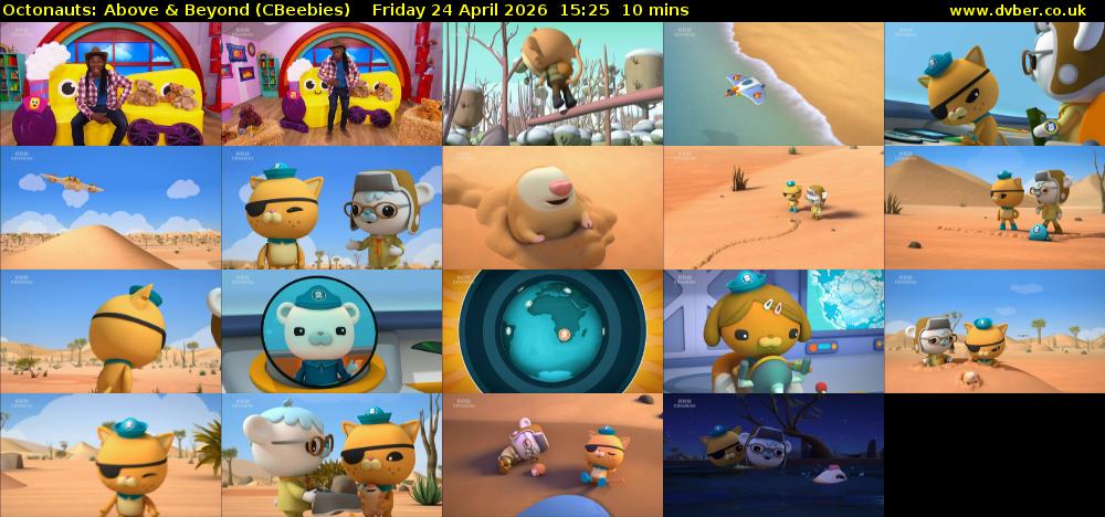 Octonauts: Above & Beyond (CBeebies) Friday 24 April 2026 15:25 - 15:35