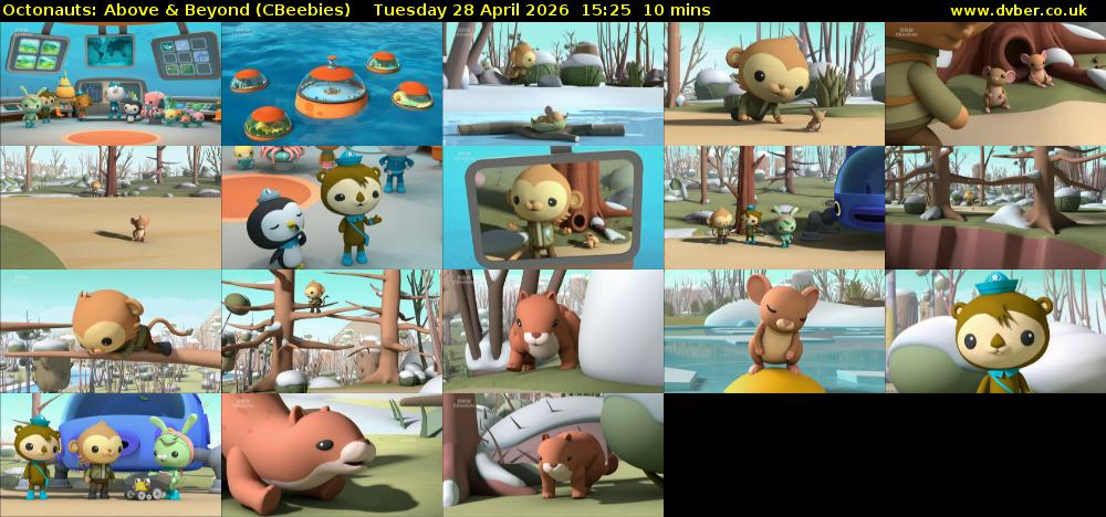 Octonauts: Above & Beyond (CBeebies) Tuesday 28 April 2026 15:25 - 15:35