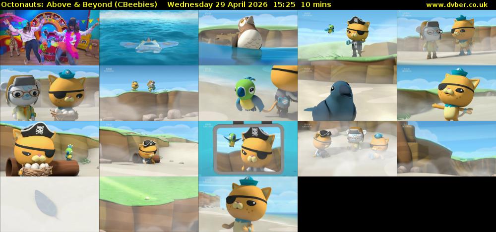 Octonauts: Above & Beyond (CBeebies) Wednesday 29 April 2026 15:25 - 15:35