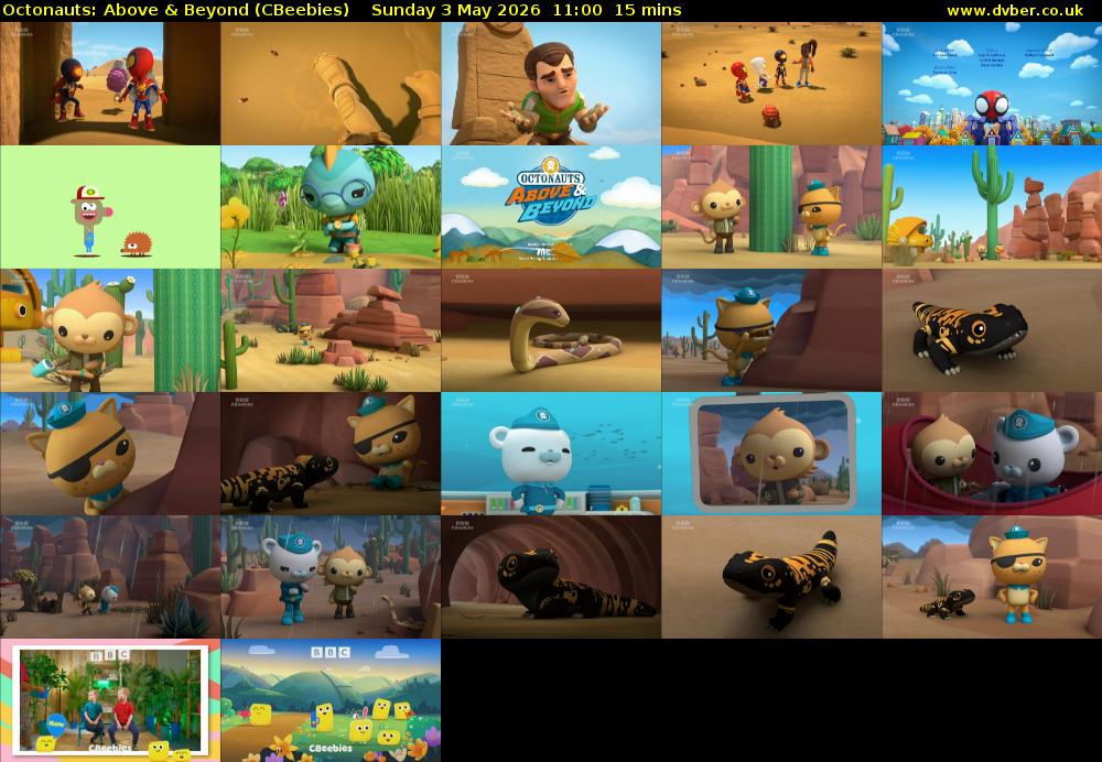 Octonauts: Above & Beyond (CBeebies) Sunday 3 May 2026 11:00 - 11:15