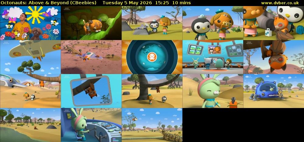 Octonauts: Above & Beyond (CBeebies) Tuesday 5 May 2026 15:25 - 15:35