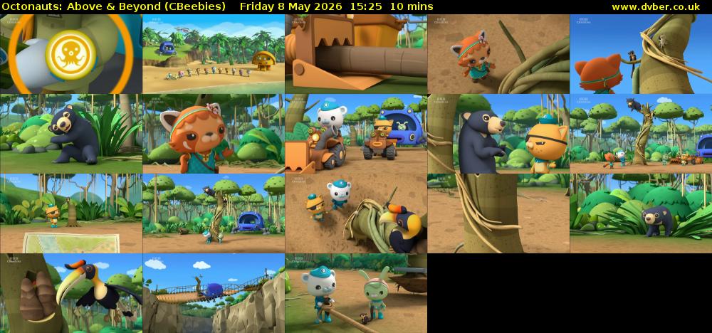 Octonauts: Above & Beyond (CBeebies) Friday 8 May 2026 15:25 - 15:35