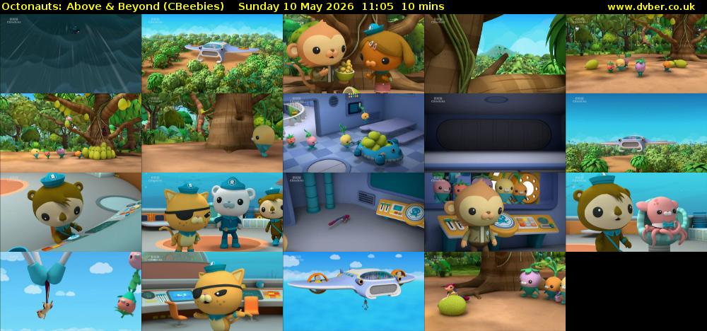Octonauts: Above & Beyond (CBeebies) Sunday 10 May 2026 11:05 - 11:15