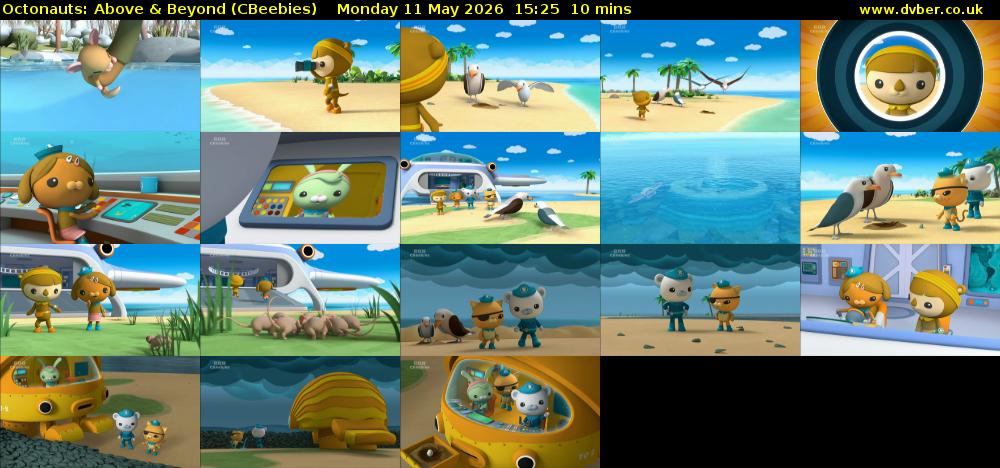 Octonauts: Above & Beyond (CBeebies) Monday 11 May 2026 15:25 - 15:35