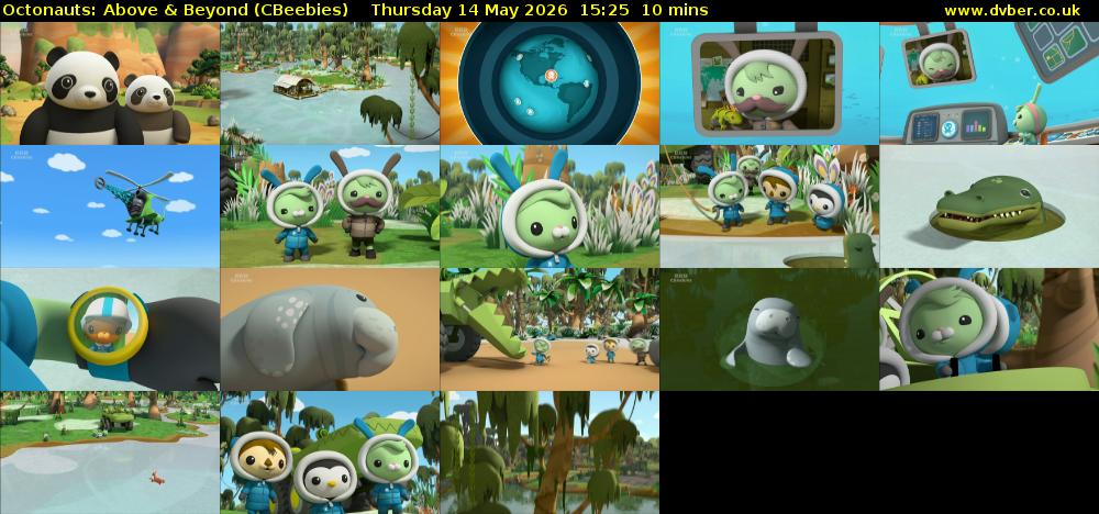 Octonauts: Above & Beyond (CBeebies) Thursday 14 May 2026 15:25 - 15:35