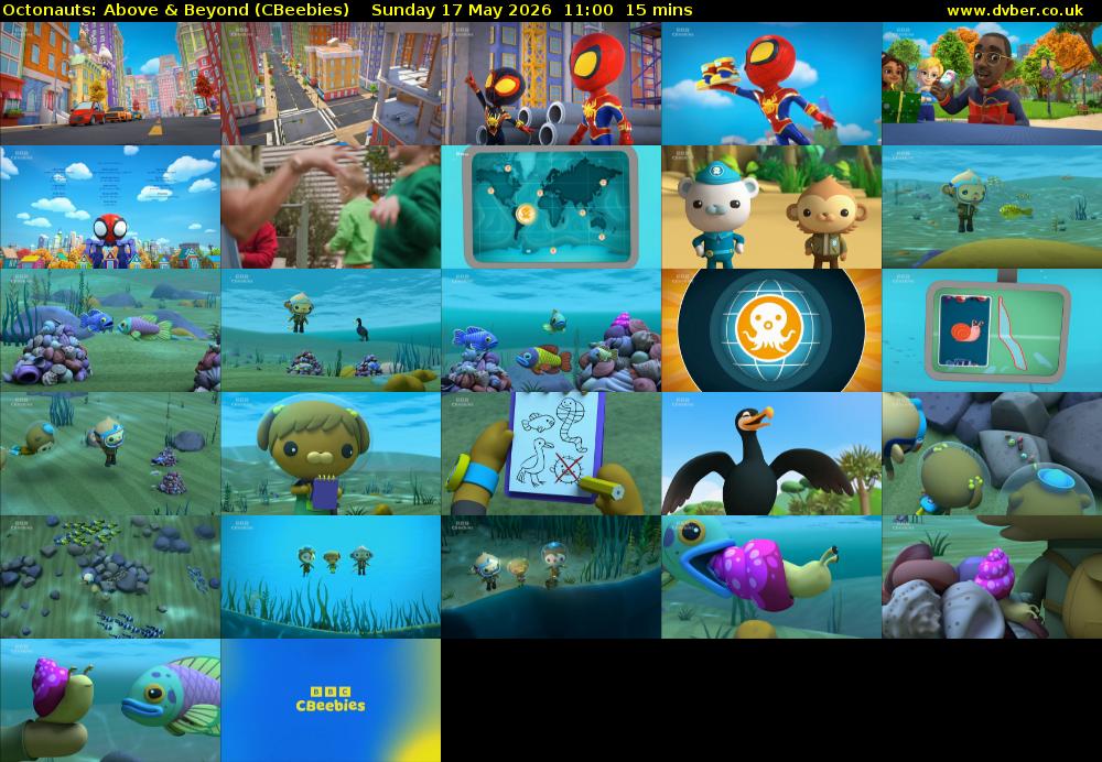 Octonauts: Above & Beyond (CBeebies) Sunday 17 May 2026 11:00 - 11:15