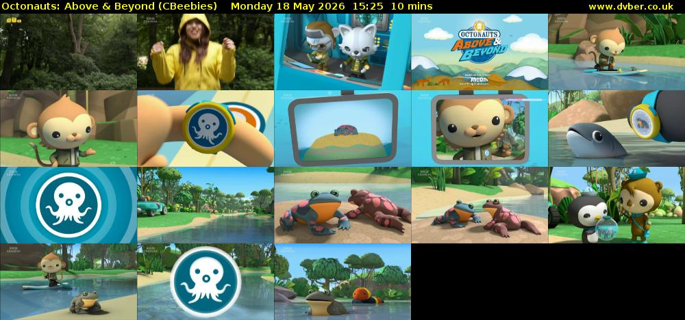Octonauts: Above & Beyond (CBeebies) Monday 18 May 2026 15:25 - 15:35