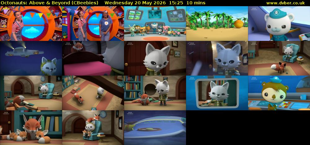 Octonauts: Above & Beyond (CBeebies) Wednesday 20 May 2026 15:25 - 15:35