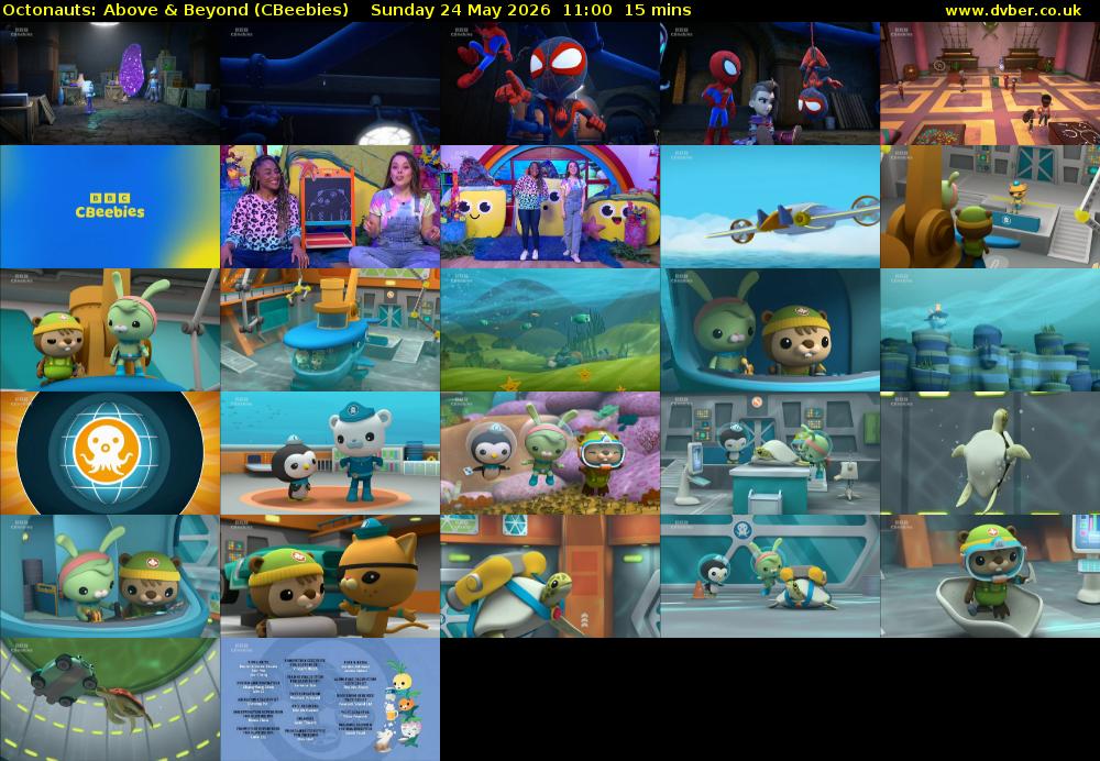 Octonauts: Above & Beyond (CBeebies) Sunday 24 May 2026 11:00 - 11:15