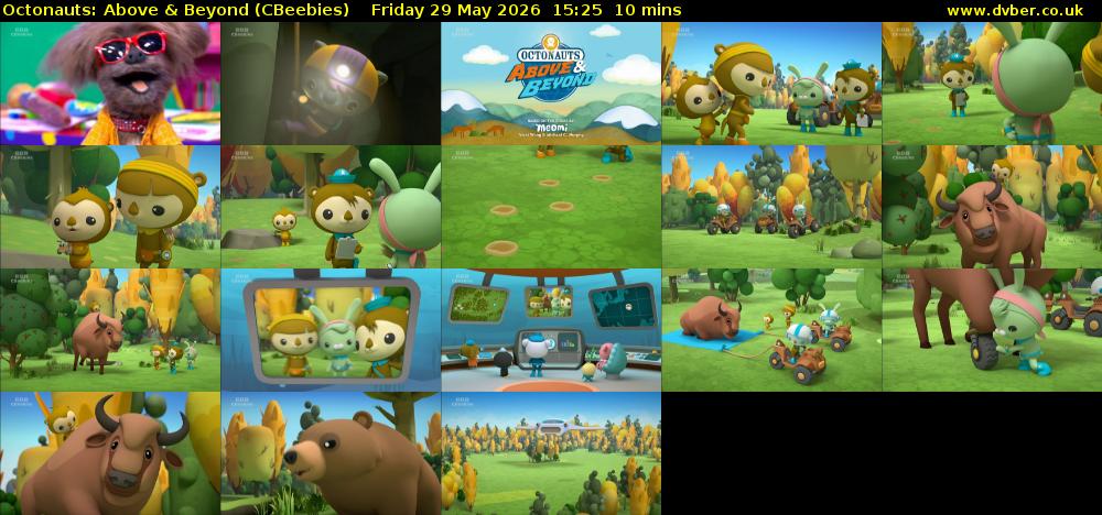 Octonauts: Above & Beyond (CBeebies) Friday 29 May 2026 15:25 - 15:35