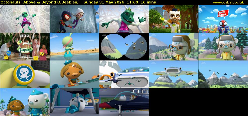 Octonauts: Above & Beyond (CBeebies) Sunday 31 May 2026 11:00 - 11:10