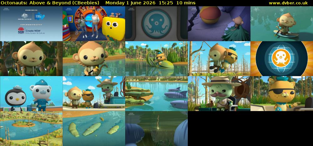 Octonauts: Above & Beyond (CBeebies) Monday 1 June 2026 15:25 - 15:35