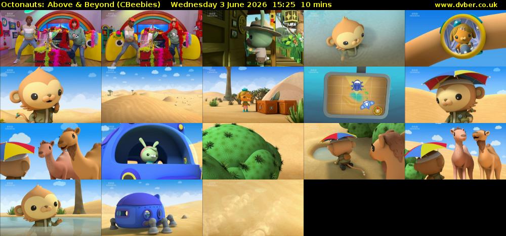 Octonauts: Above & Beyond (CBeebies) Wednesday 3 June 2026 15:25 - 15:35