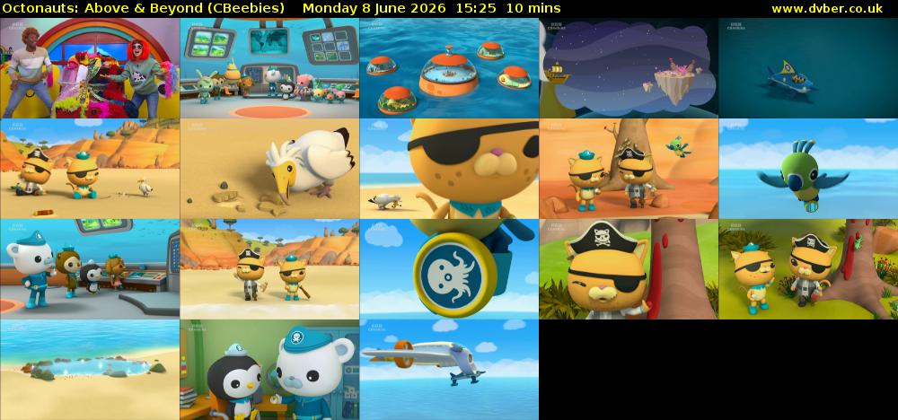 Octonauts: Above & Beyond (CBeebies) Monday 8 June 2026 15:25 - 15:35