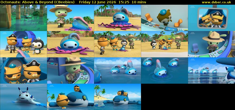 Octonauts: Above & Beyond (CBeebies) Friday 12 June 2026 15:25 - 15:35