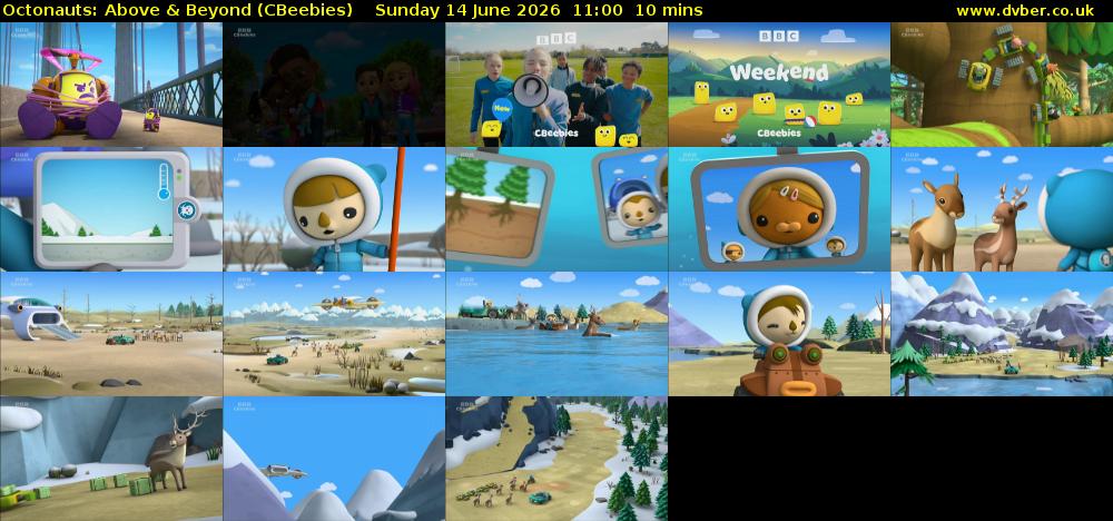 Octonauts: Above & Beyond (CBeebies) Sunday 14 June 2026 11:00 - 11:10