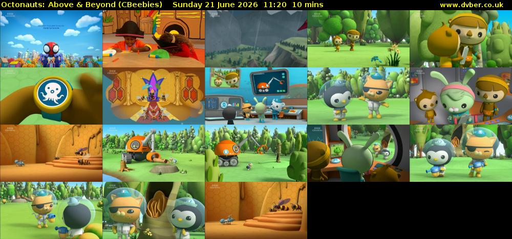 Octonauts: Above & Beyond (CBeebies) Sunday 21 June 2026 11:20 - 11:30