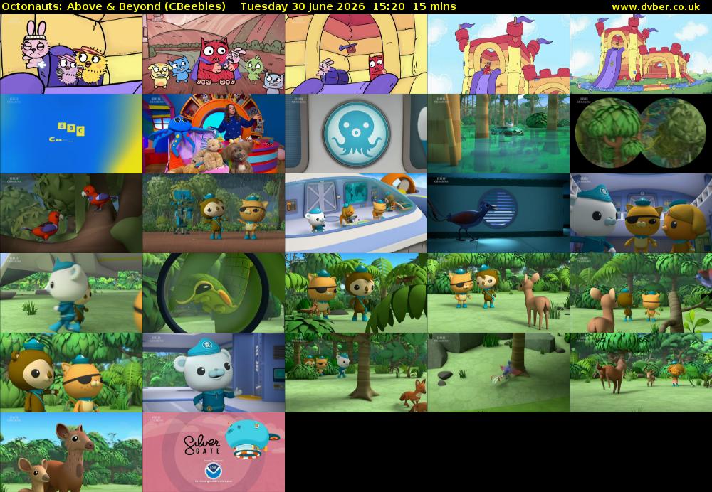 Octonauts: Above & Beyond (CBeebies) Tuesday 30 June 2026 15:20 - 15:35