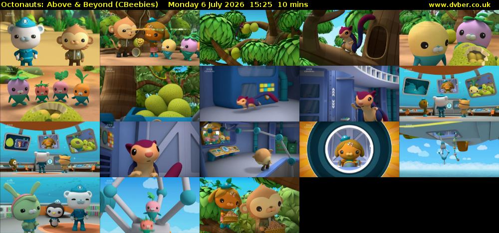 Octonauts: Above & Beyond (CBeebies) Monday 6 July 2026 15:25 - 15:35