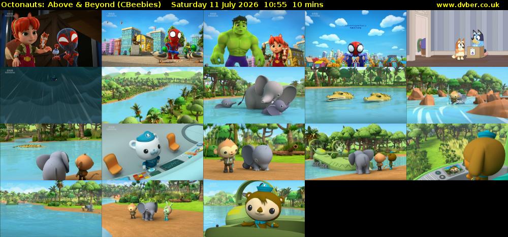Octonauts: Above & Beyond (CBeebies) Saturday 11 July 2026 10:55 - 11:05