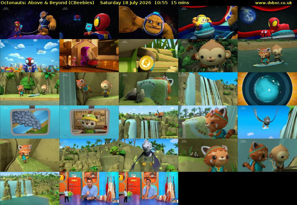 Octonauts: Above & Beyond (CBeebies) Saturday 18 July 2026 10:55 - 11:10
