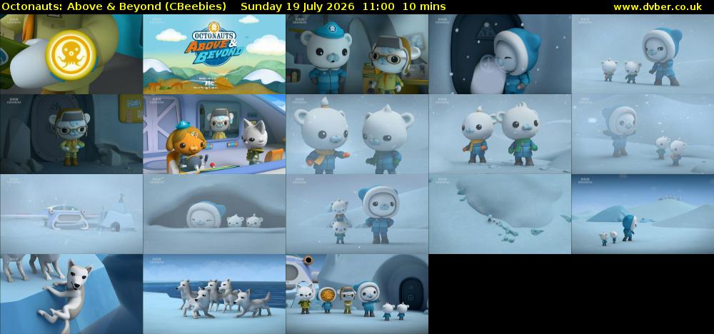 Octonauts: Above & Beyond (CBeebies) Sunday 19 July 2026 11:00 - 11:10