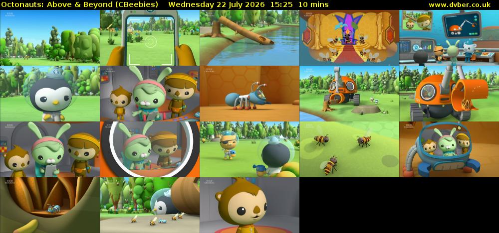 Octonauts: Above & Beyond (CBeebies) Wednesday 22 July 2026 15:25 - 15:35