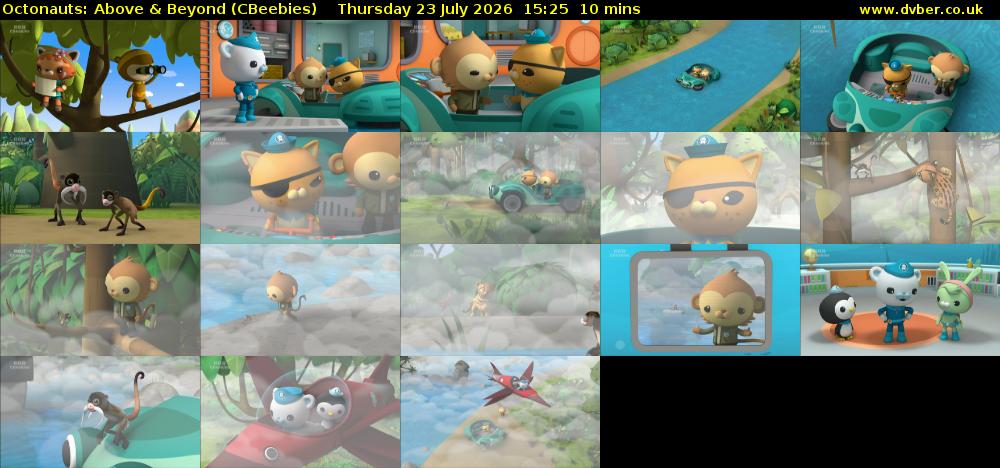 Octonauts: Above & Beyond (CBeebies) Thursday 23 July 2026 15:25 - 15:35