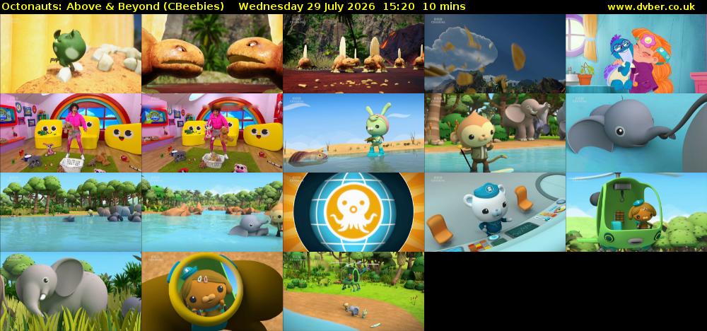Octonauts: Above & Beyond (CBeebies) Wednesday 29 July 2026 15:20 - 15:30