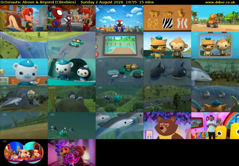 Octonauts: Above & Beyond (CBeebies) Sunday 2 August 2026 10:55 - 11:10