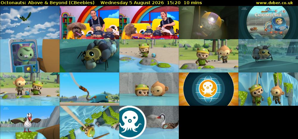 Octonauts: Above & Beyond (CBeebies) Wednesday 5 August 2026 15:20 - 15:30