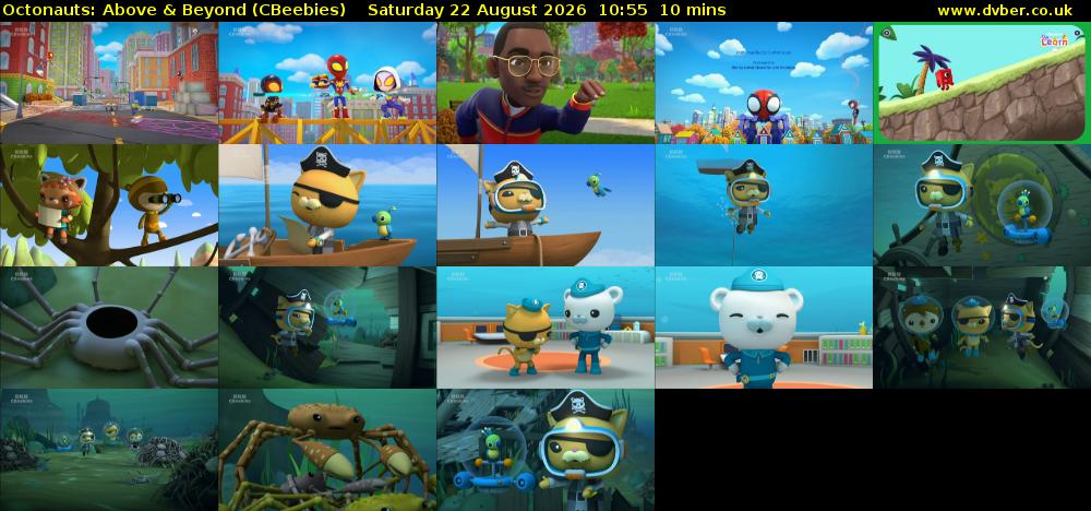 Octonauts: Above & Beyond (CBeebies) Saturday 22 August 2026 10:55 - 11:05