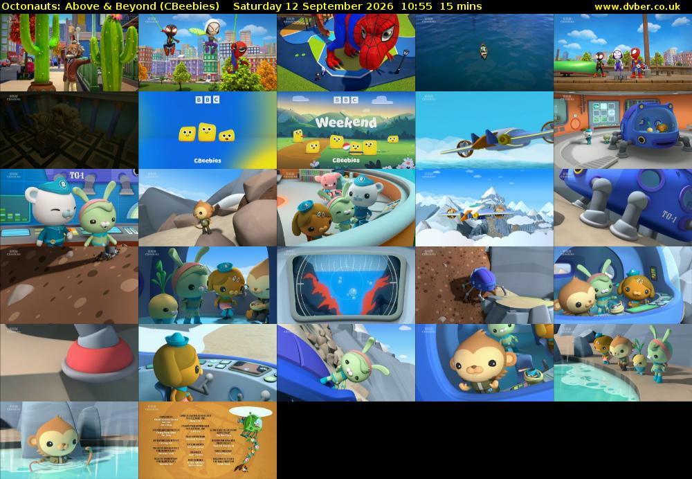Octonauts: Above & Beyond (CBeebies) Saturday 12 September 2026 10:55 - 11:10