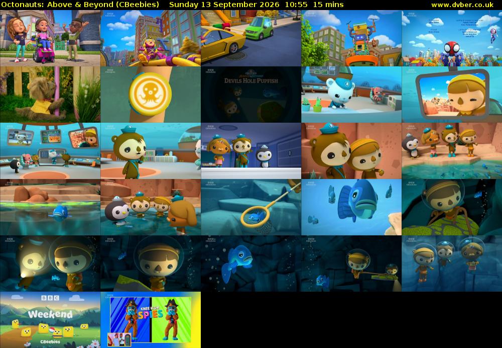 Octonauts: Above & Beyond (CBeebies) Sunday 13 September 2026 10:55 - 11:10