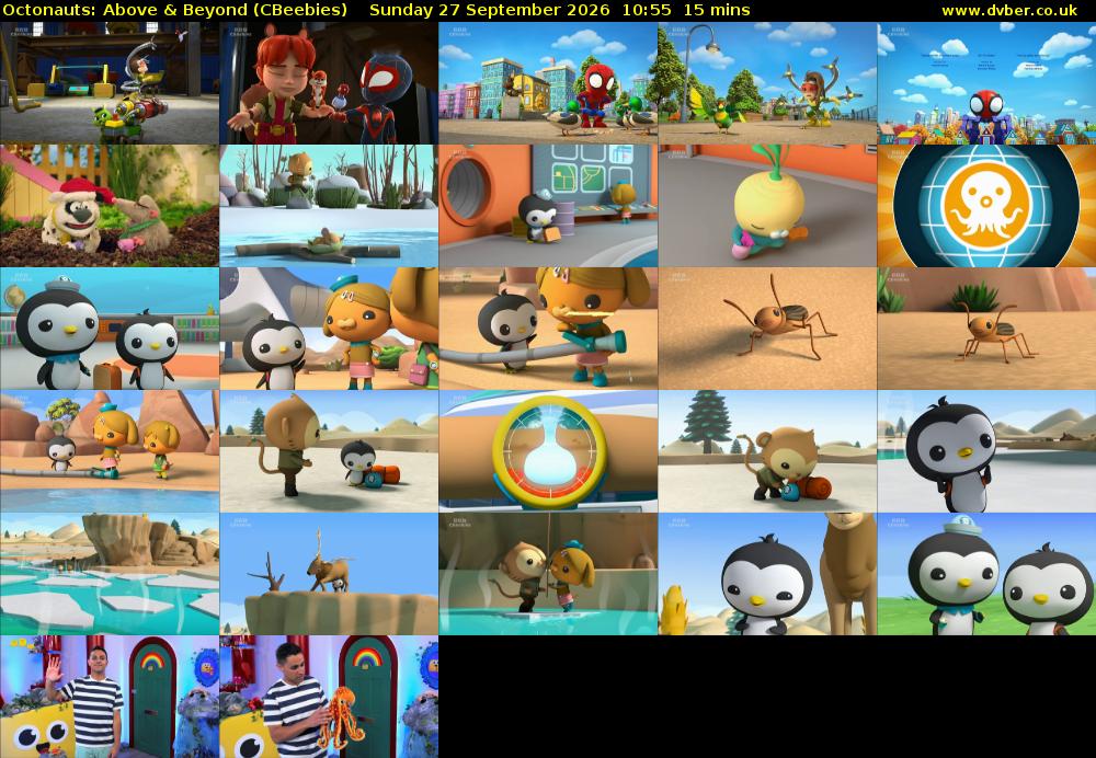 Octonauts: Above & Beyond (CBeebies) Sunday 27 September 2026 10:55 - 11:10