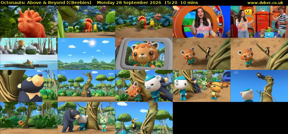 Octonauts: Above & Beyond (CBeebies) Monday 28 September 2026 15:20 - 15:30