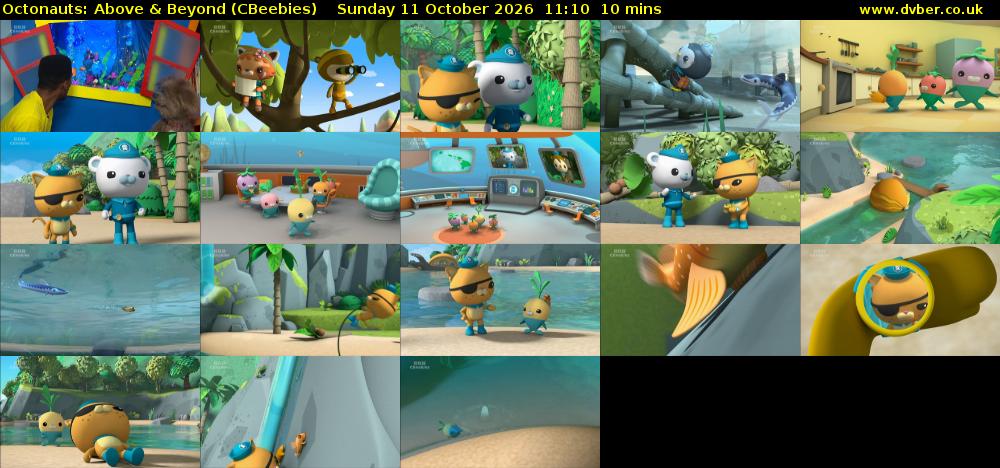 Octonauts: Above & Beyond (CBeebies) Sunday 11 October 2026 11:10 - 11:20
