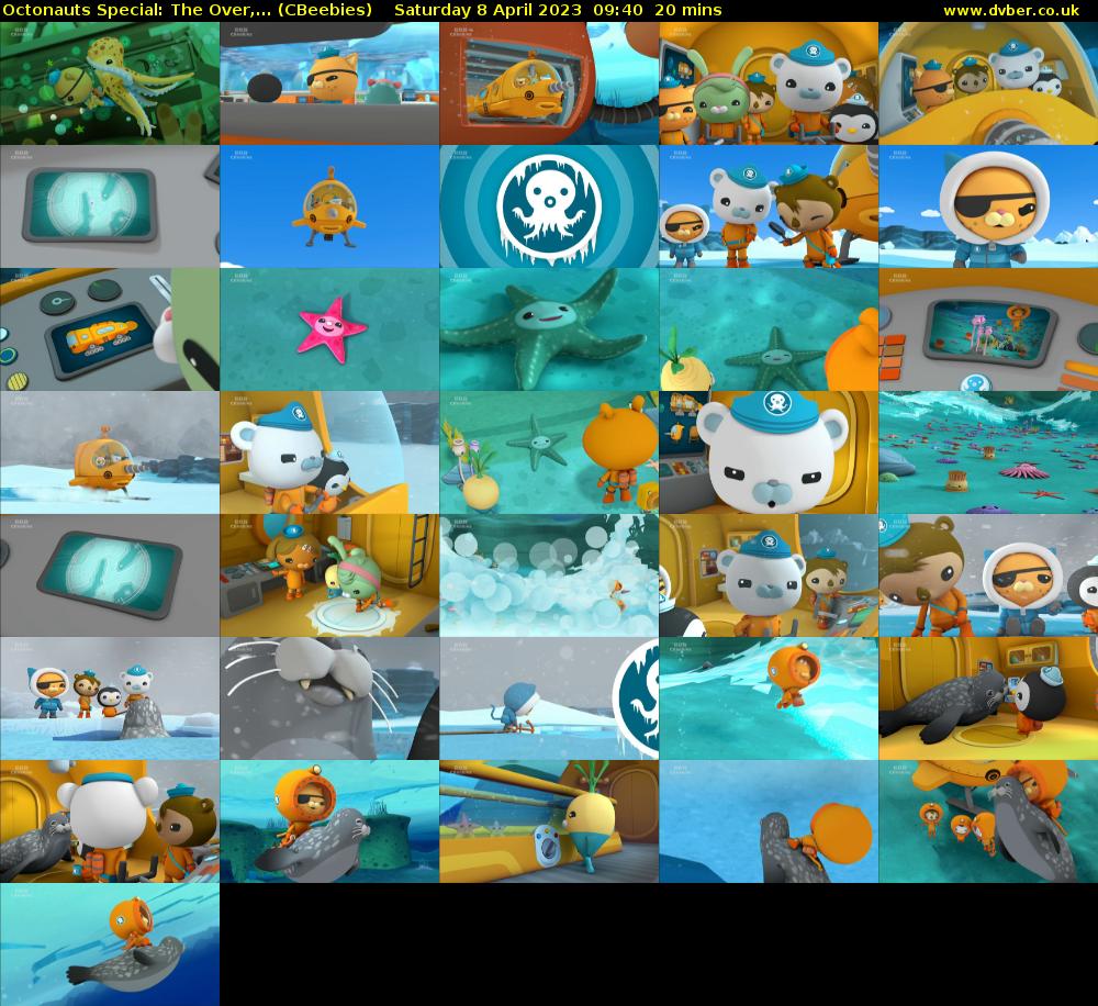 Octonauts Special: The Over,... (CBeebies) Saturday 8 April 2023 09:40 - 10:00