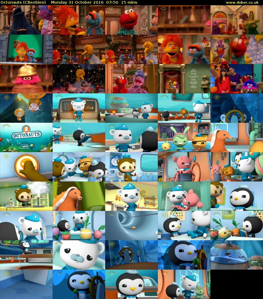 Octonauts (CBeebies) Monday 31 October 2016 07:50 - 08:05
