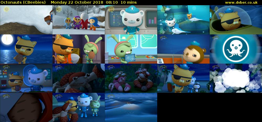 Octonauts (CBeebies) Monday 22 October 2018 08:10 - 08:20
