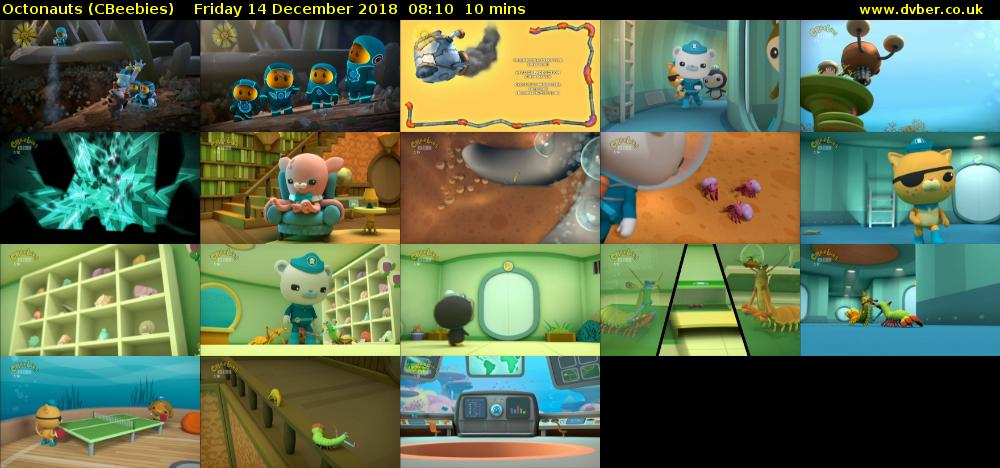 Octonauts (CBeebies) Friday 14 December 2018 08:10 - 08:20