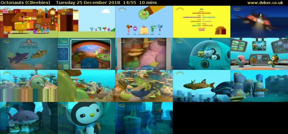Octonauts (CBeebies) Tuesday 25 December 2018 14:55 - 15:05