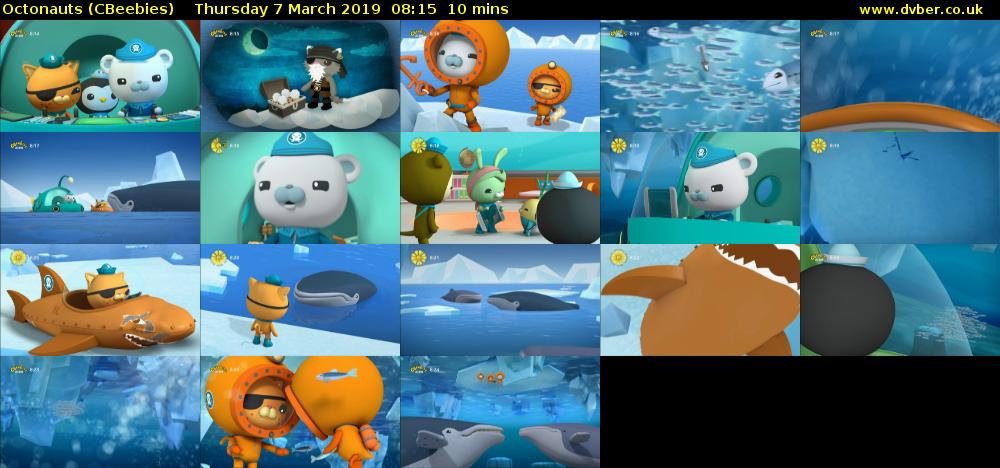 Octonauts (CBeebies) Thursday 7 March 2019 08:15 - 08:25