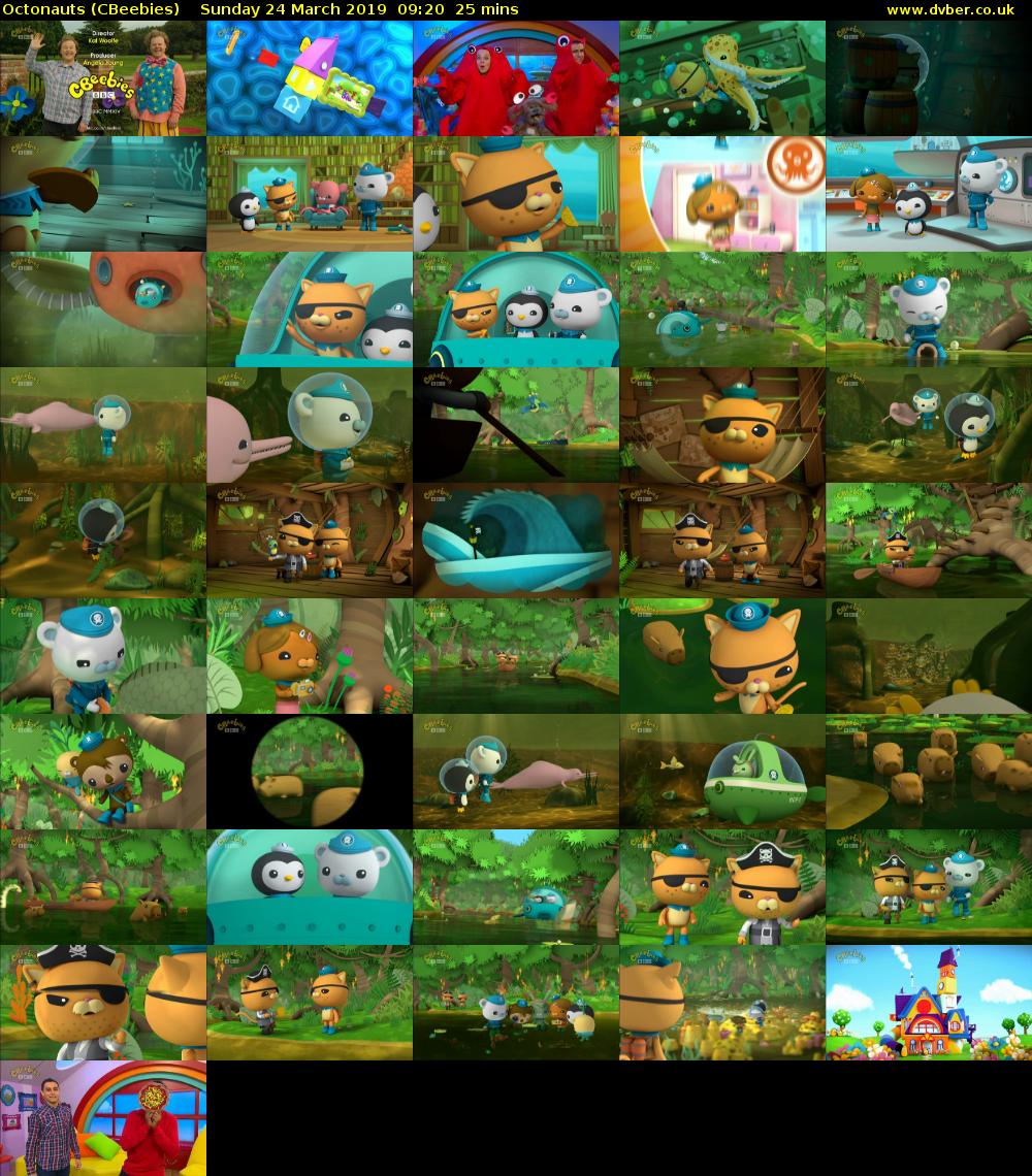 Octonauts (CBeebies) Sunday 24 March 2019 09:20 - 09:45