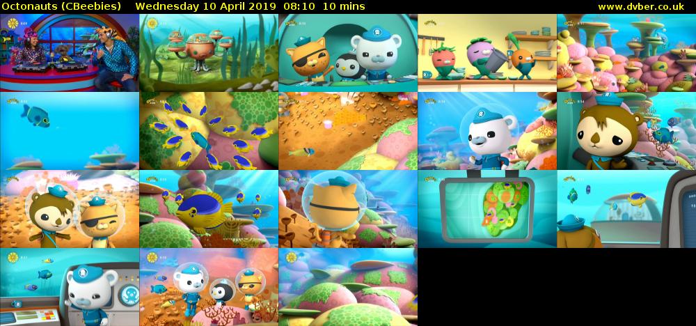 Octonauts (CBeebies) Wednesday 10 April 2019 08:10 - 08:20