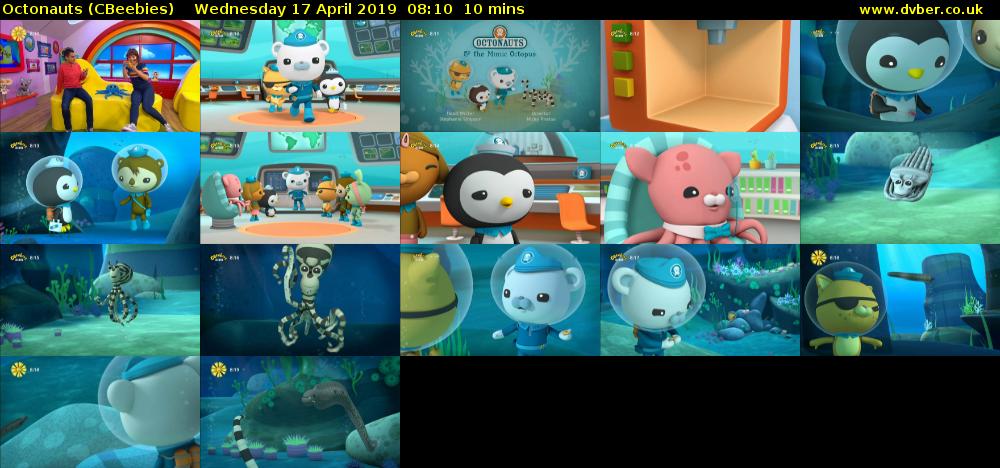Octonauts (CBeebies) Wednesday 17 April 2019 08:10 - 08:20