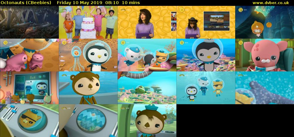 Octonauts (CBeebies) Friday 10 May 2019 08:10 - 08:20