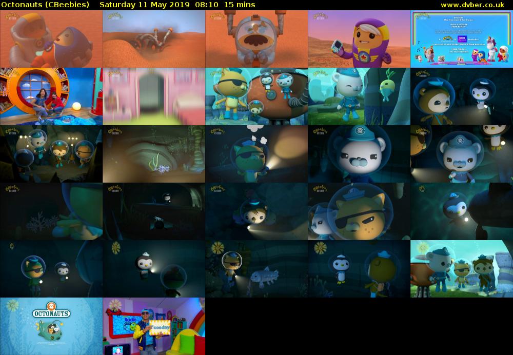 Octonauts (CBeebies) Saturday 11 May 2019 08:10 - 08:25