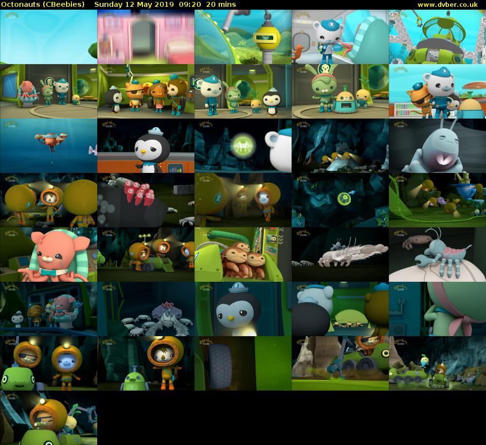 Octonauts (CBeebies) Sunday 12 May 2019 09:20 - 09:40